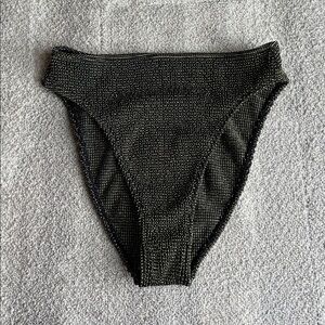 Good American Black and Gold Bikini Bottoms